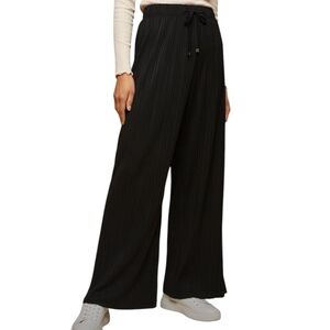 High-Waisted Black Wide Leg Pants